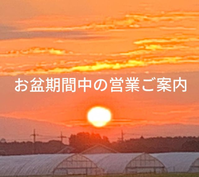 こんにちは🌞
暑い日が続きますね💦
お盆期間中の営業のお知らせです。
通常営業しています♪日曜のみ定休日
お盆の手土産にいかがでしょうか？
お待ちしております🏄

有限会社稲見商店卵工房
〒324-0018 栃木県大田原市上奥沢字上谷地587-2
TEL0287-22-2421 

 #稲見商店#那須御養卵 #日光御養卵#極 #たまご #有精卵 #TKG #卵かけご飯 #お弁当#さくら#自販機#直売#たまご工房#栃木#大田原#イベント#いなみの日#お得#ギフト#限定#お盆#休み#手土産